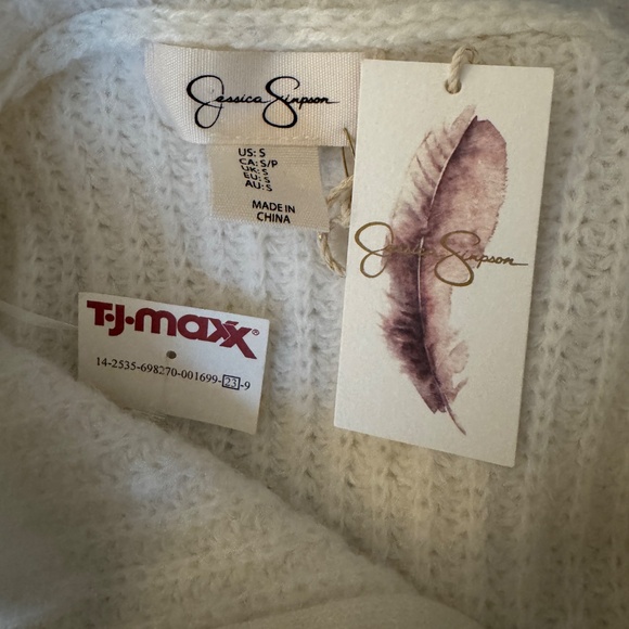 New Jessica Simpson Wool Blend Beige Size Small - Picture 6 of 7